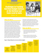 Challenges in Tracking Nutrition Budget Outlays at the National and State Level in India
