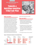 Towards a Nutrition-Sensitive Tribal Sub-Plan