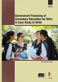 Government Financing of Secondary Education for Girls in Delhi