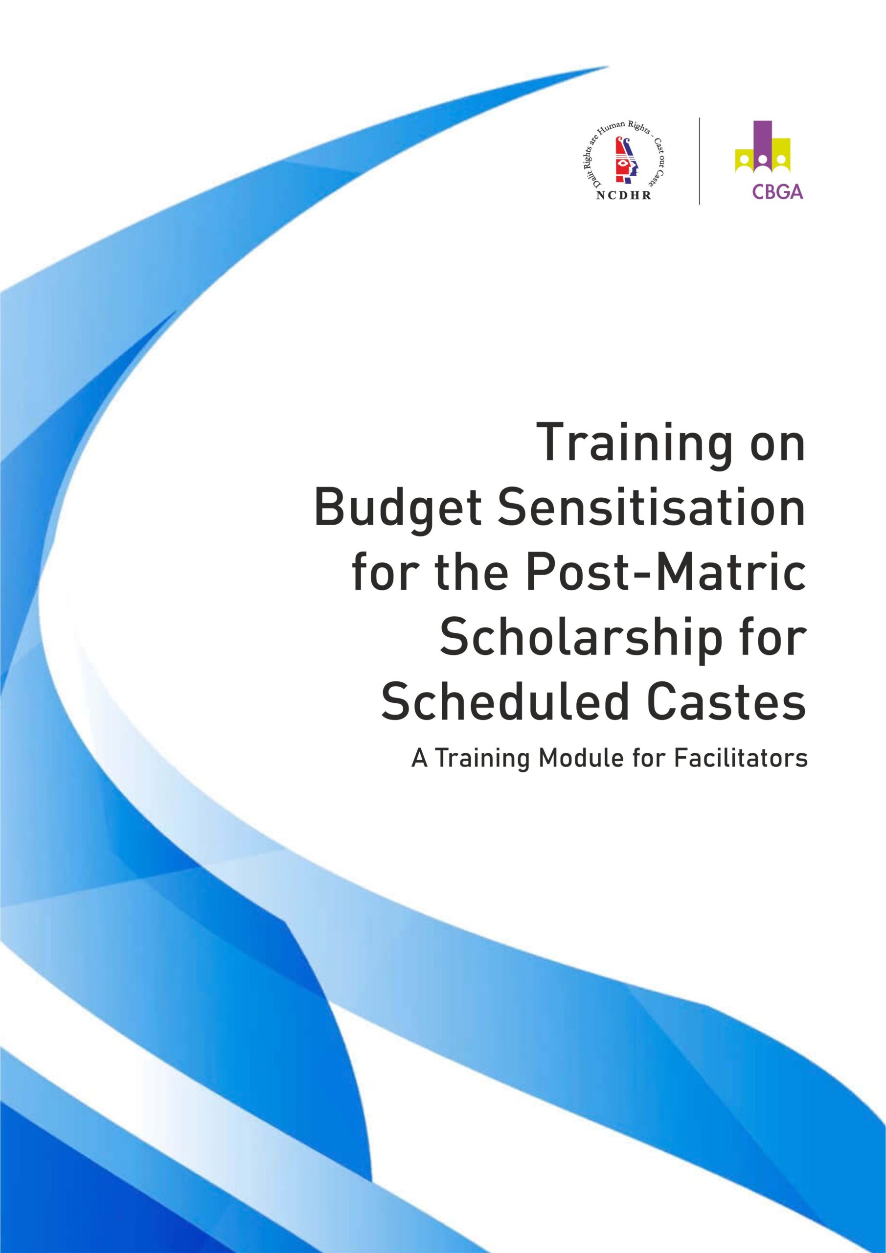 Training on Budget Sensitisation for the Post-Matric Scholarship for Scheduled Castes