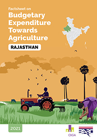 Budgetary Expenditure Towards Agriculture in Rajasthan